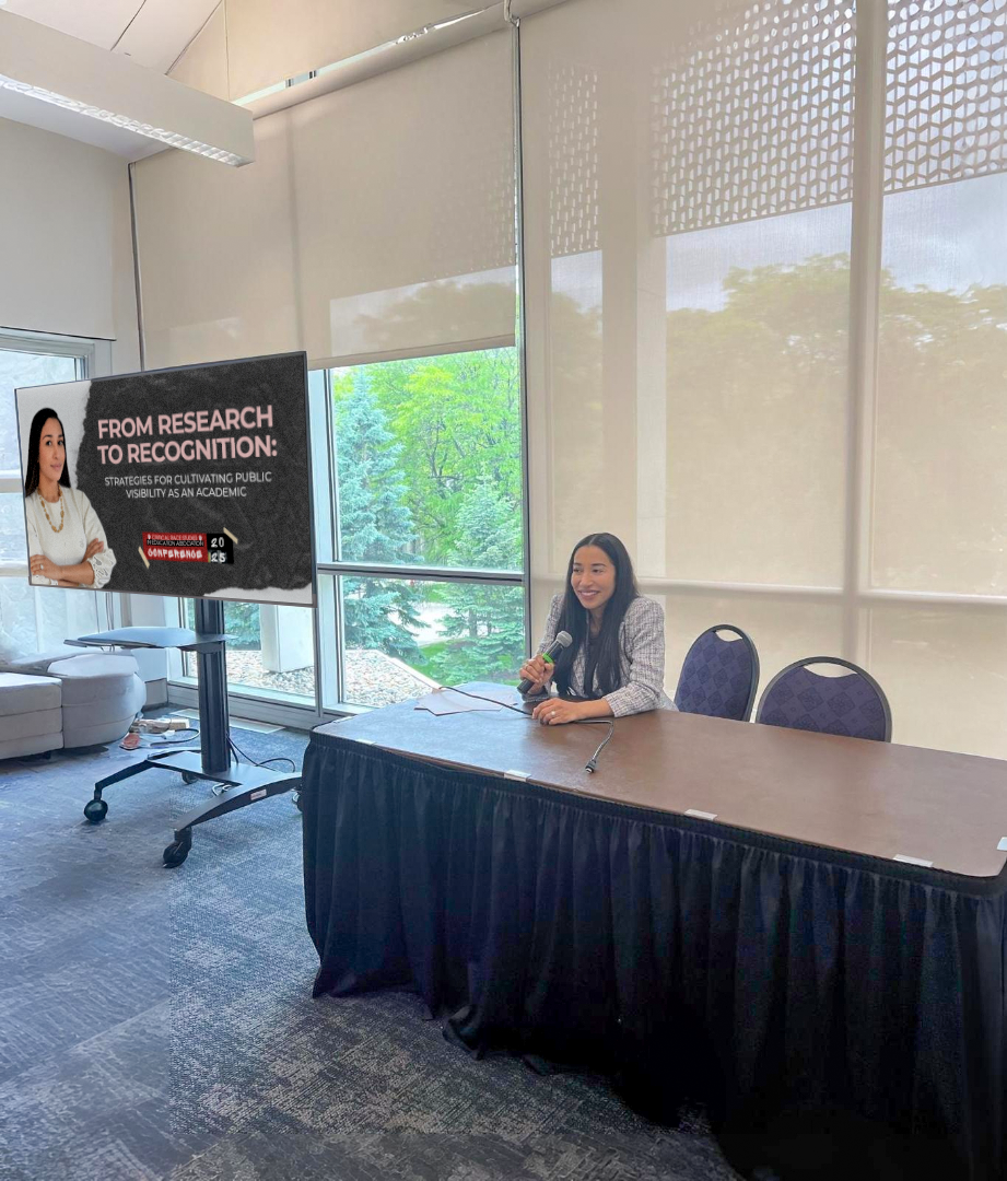 From Research to Recognition Strategies for Cultivating Public Visibility as an Academic Nanda Dyssou speaking at the CRSEA conference session “From Research to Recognition: Strategies for Cultivating Public Visibility as an Academic” on May 29 at Wayne State University.